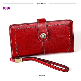 Women's Genuine Leather Clutch Long Wallet