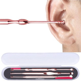 3pcs Ear Pick Ear Wax Remover Curette Cleaning Set Earpick Cleaner Kit