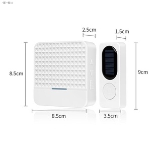 ✐❇Wireless Solar Doorbell Remote Wireless Doorbell Waterproof Doorbell