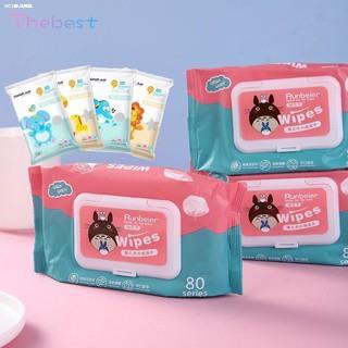 BATH✙The best Organic Baby Wipes 80 Pcs Per Pack 99% Water Hypoallergenic (Non-Alcohol-wet wipes)
