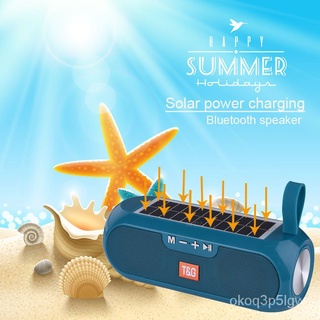 TWS bluetooth Speakers Portable Column Wireless Stereo Music Box Solar charge power Boombox MP3 Loud
