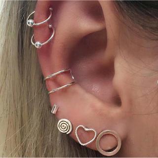 7piece/sets alloy earings pinna piercing cartilage helix piercing (1)