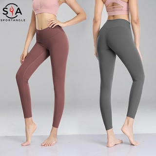 【Sportsangel】Fitness exercise hip lifting tight elastic quick dry running high waist Yoga Pants wy73
