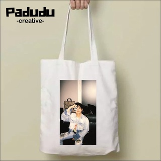 【 Ready Stock】Totebag Vintage Aesthetic Taehyung In The Whole Wide Resleting Custom Tote Bag For