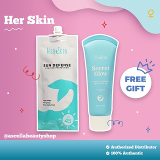 Her Skin Sun Defense 50g Sachet / Secret Glow Tone Up Cream 50g