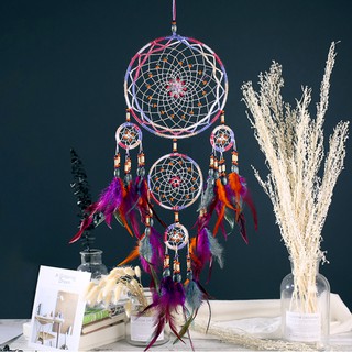 Large Colorful Dreamcatcher, Handmade Indian Tradition, Good Luck Dream Catcher, Bedroom, Home Decor