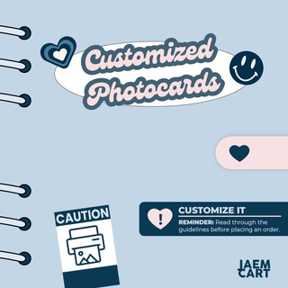 Customized Photocard Prints (MINIMUM OF 10 PCS, READ DESCRIPTION) | jaemcart