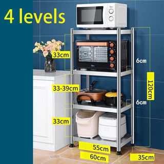 ∏Kitchen Organizer Storage Rack Stainless Steel Kitchen Rack Microwave Oven Rack Stainless Kitchenwa