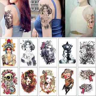 Waterproof Temporary Tattoo Sticker Women Men Wolf Body Arm Fake Tattoos