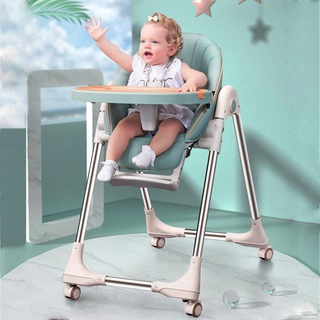 Folding Baby High Chair Toddler Feeding Chair Portable Baby Dining Chair Children Highchair Kids Boo