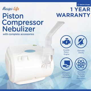 Respi-life Nebulizer w/ FREE Accessories (NEW MODEL)