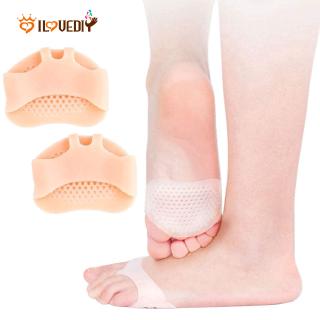 1 Pair Women and Men Silicone Padded Forefoot Insoles / Shoes Pad Gel Insoles / Breathable Cushions Health Care Foot Pain Relief Shoe Insole / High Heel Shoe Insert Insoles