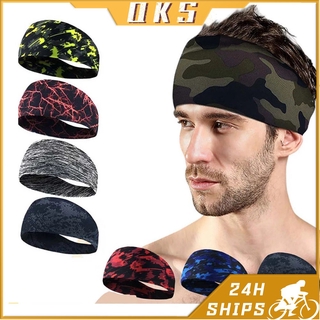 [QKS] Absorbent Cycling Headband Men Bandana Ciclismo Sport Hair Sweatband Non-slip Bike Headwear Running Fitness Hairband