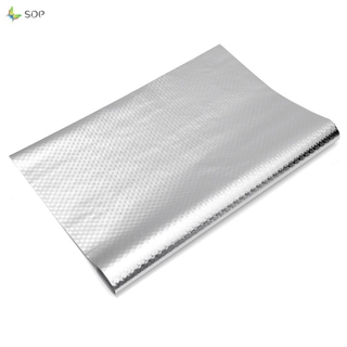 Self Adhesive Waterproof Oil-proof Aluminum Foil Wallpaper Kitchen Stove Wall Sticker (4)