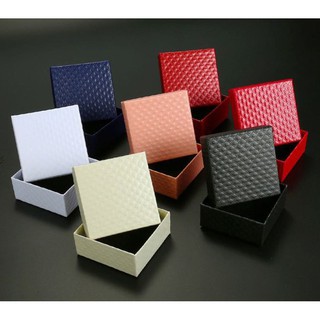 Solid Color Jewelry Box Cost-effective Beautiful Ring earrings necklace bracelet packaging gift box