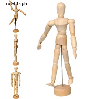 XOITR 5.5" Drawing Model Wooden Human Male Manikin Blockhead Jointed Mannequin Puppet . (8)