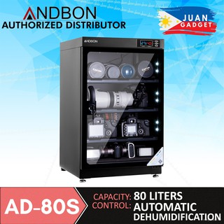 Andbon AD-80S Dry Cabinet Box 80L Liters Digital Display with Automatic Humidity Controller F2Sa