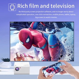 ⊙T10 Projector 1080P Full HD Portable Andriod TV Projector with Speaker HiFi Stereo Smart Cinema Vid