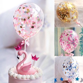 Confetti Balloon Birthday Cake Topper Decoration