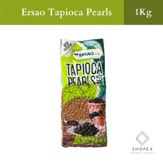 Beverages﹍Ersao Tapioca Black Pearl 1kg / Boba Pearls / Sinkers /milk tea sinkers / Pearl / Boba Tea