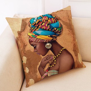 Home Decor Cushion Cover African Women Pillowcase Throw Pillow Covers