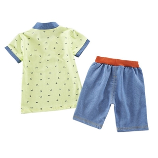 Kids Baby Boy Summer Short Sleeve T-Shirts + Jeans Shorts (5)