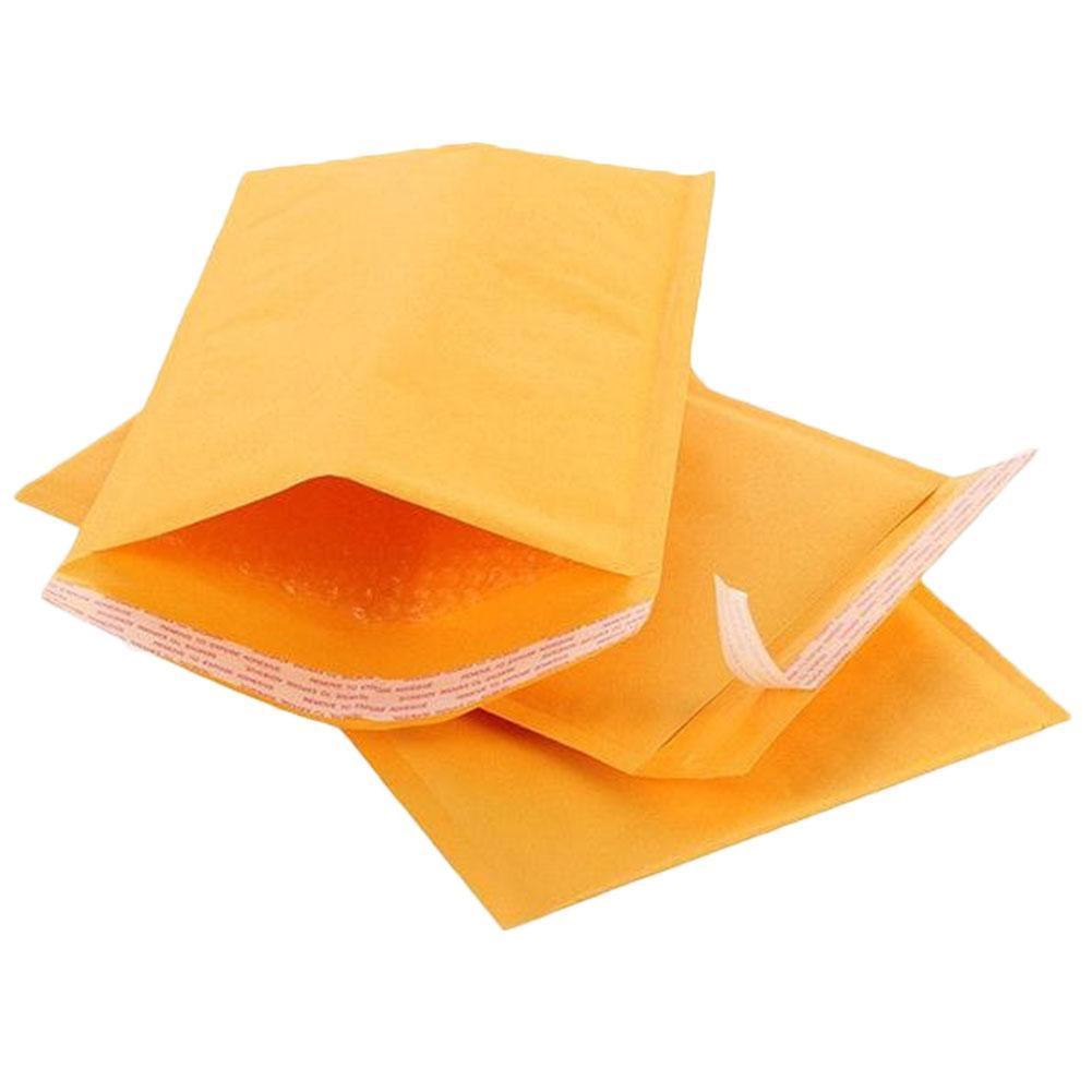 Yellow Bubble Envelope Bag Kraft Paper File Protector Padded Mailing Bags