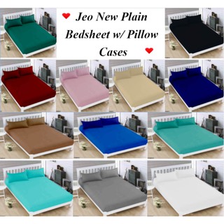 Jeo New HPMJ (Double) 3in1 Plain Bed Sheet
