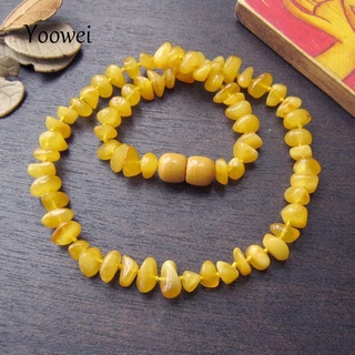 ♠◕Yoowei Natural Irregular Amber Necklace for Baby Adult Genuine Beads Factory Jewelry Baltic
