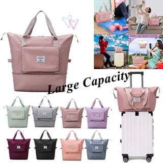 Large Capacity Foldable Travel Bag Women Waterproof Handbag Multifunctional Luggage Storage Tote Bag