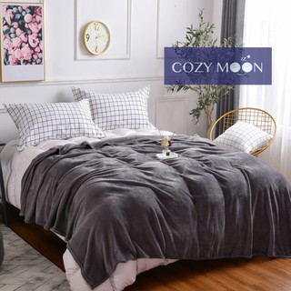 Cozy Moon | Queen Size 180*200cm Blanket/ Kumot Plain Color