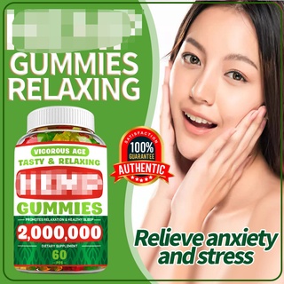 Health Gummies Relieve Stress & Anxiety Relief Hair, Skin & Nails Natural Gummies