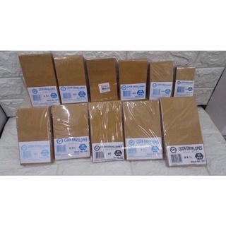 PAPER BAGPACKAGING♚✶Coin Envelope Kraft, Tiktok Ipon Challenge Envelope, 25 Pcs Per Pack 75 GSM