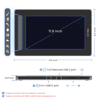 【NEW Arrival】XP-PEN Artist 12 (2nd Gen)Pen Display Drawing Display With X3 Elite Stylus Drawing Tablet With Screen Support Tilt Function With Full Lamination Technology 127% sRGB Color Gamut With 8192 Levels Battery-free Stylus (8)