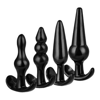 Black Butt Plug for Beginner Silicone Anal Plug Adult Products Anal Sex Toys for Men Women