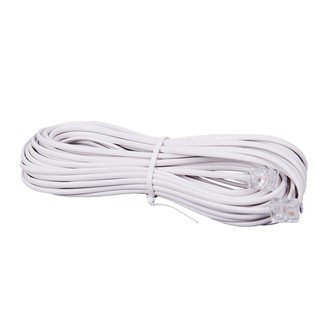1pcs 10m RJ11 Telephone Connector Extension Cable White