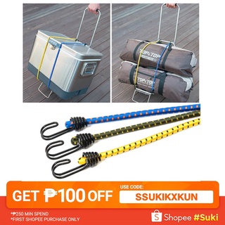 【BEST SELLER】 Bike 2 Hook Tie Bungee Elastic Cord Luggage Strap Rope AP