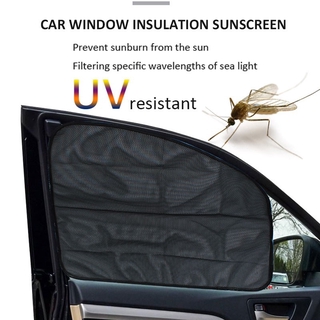 2 Pcs Mesh Car Side Window Sunshade Cover Shield UV bfw
