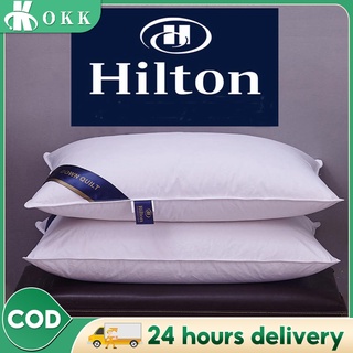【In Stock】Authentic Premium Hilton Hotel Pillow 18x28 1000grams-【Ship the same day】