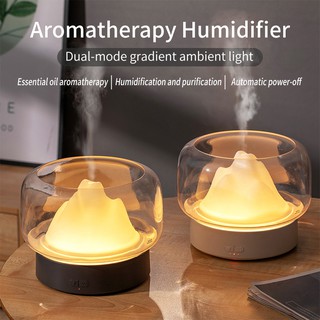 ✨In Stock✨Ultrasonic Air Humidifier Aroma Diffuser 400ML Essential Oil Aromatherapy Difusor With Warm and Color LED Lamp Humidificador