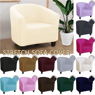 【READY STOCK 】 single-seater milk silk card seat sofa cover stretch all-inclusive single sofa seat cover