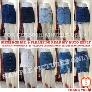 DENIM SKIRTS (class A) FE$B00K MINERS ONLY
