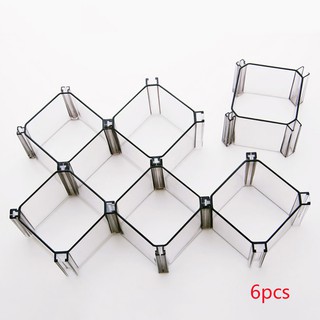 6 PCS Honeycomb Plastic Drawer Dividers Cabinet Organizer Partition (2)