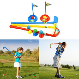 Kids Golf Set Include Golf Clubs Balls Practice Hole Golf Tee, Early Educational Tool