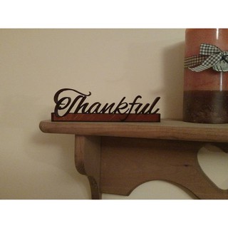 Mantel Decor - Thankful, Grateful and Blessed (Single color only) COD