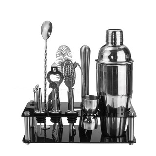 *Ready Stock* 18pcs/set Stainless Steel Cocktail Shaker Mixer Drink Bartender Martini Tools Bar Set (4)