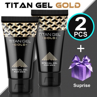 2PCS Titan Gel Gold Penis Enlargement Cream Big Dick Cream Penis Titan Gel Original Product