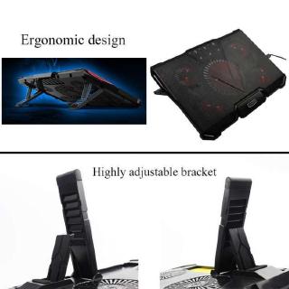 COOLCOLD Notebook PC Cooler Laptop Cooling Pad Stand Air Cooled LED Fans 2 USB Port for 12-17 Laptop (7)