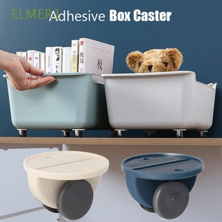 ELMER1 Silent Box Caster Small Adhesive Pulley Furniture Wheel Portable Storage Household Durable Hardware Home Roller/Multicolor