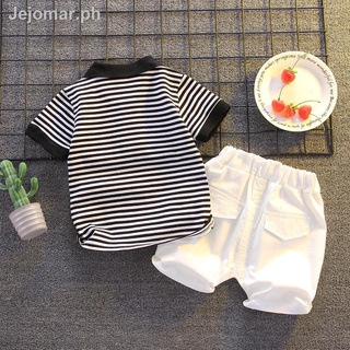 ►☈Children s clothing boys summer suit 2021 new Korean children s short-sleeved T-shirt male baby summer sports two-piece suit